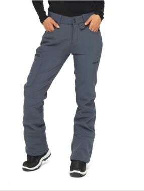 Arctix Women's Sarah Fleece-Lined Softshell Snow Ski Pants Gray Medium